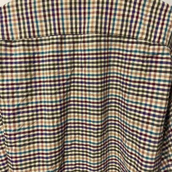 Cremieux Shirt 4XT Plaid Long Sleeve Cotton Button Down Collar Button Up - Picture 9 of 12